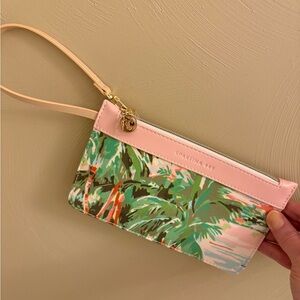 Spartina 449 Tropical Pink and Green Clutch